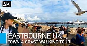 Exploring Eastbourne Beach and Town 2021 - UK Seaside Resort and Town Centre Walking Tour