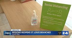 Regions Bank locations open back up to customers