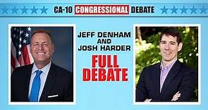 CA-10 Congressional Debate | Jeff Denham and Josh Harder | FULL VIDEO