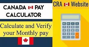 Canada pay Calculator