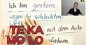 Cómo estructurar oraciones en alemán: TEKAMOLO + objeto directo e indirecto | Guía completa