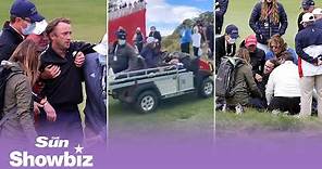 Tom Felton collapse: Harry Potter star stretchered off Ryder Cup golf course after health scare