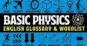 🔬Basic Physics Vocabulary for Beginners 🌌 | Learn English with Physics | LearningEnglishPRO