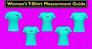 Women's T-Shirt Measurements & Size Chart Guide