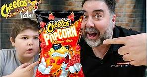 Trying the Brand New Flamin' Hot Cheetos Popcorn | Vito the Kid