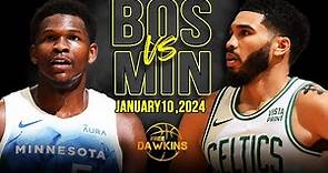 Boston Celtics vs Minnesota Timberwolves Full Game Highlights | January 10, 2024 | FreeDawkins