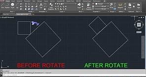 AutoCAD Rotate Object to Match Line | AutoCAD Rotate Object to Align