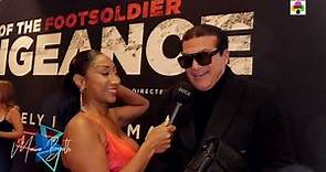 1st Premiere for ROTFS "Vengeance" with Tamer Hassan being Interviewed by Maxine Booth