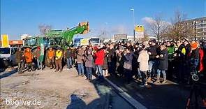 Bauernprotest und Kundgebung in Bernburg