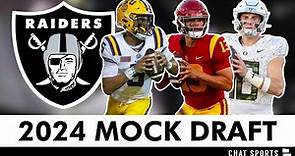 Las Vegas Raiders Mock Draft For The 2024 NFL Draft Ran On PFF Mock Draft Simulator