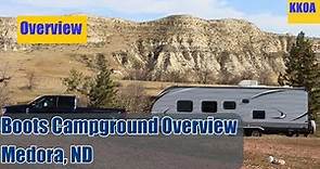 Boots Campground Overview, Medora North Dakota