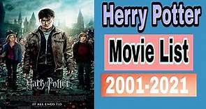 Harry Potter All Movie List