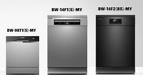 Toshiba Dishwasher - DW-08T1(S)-MY, DW-14F1(S)-MY, DW-14F2(BS)-MY