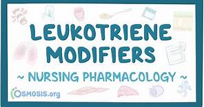 Leukotriene Modifiers: Nursing Pharmacology