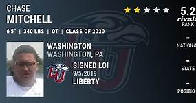 Chase Mitchell JUNIOR Offensive Lineman Liberty