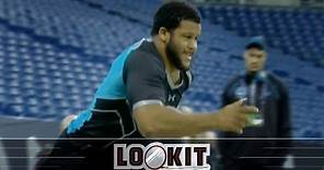 Aaron Donald runs a filthy 4.6, highlights crazy day for defensive linemen at NFL Combine (#LOOKIT)