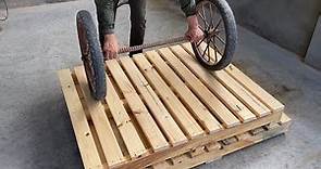 Creative Ideas And Ways To Recycle And Reuse A Wooden Pallet // Build Trailers From Wooden Pallets