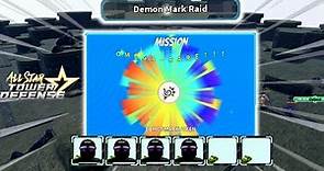 Demon Mark Raid (4 Units) | Solo Gameplay | Roblox All Star Tower Defense