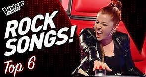 Go Crazy with the Best ROCK SONGS Blind Auditions on The Voice! | TOP 6