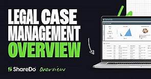 Sharedo - Legal Case Management Overview