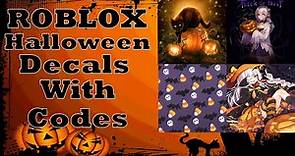ROBLOX Halloween Decals with ID codes