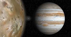 Ver Júpiter y sus lunas entre sí a distancia real