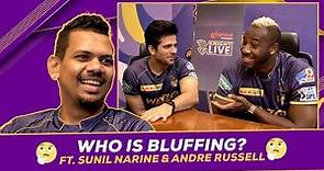 30 seconds challenge ft. Andre Russell & Sunil Narine | Knight Live | KKR IPL 2022