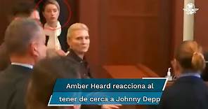 Amber Heard entra en pánico cuando Johnny Depp se le acerca en el juicio