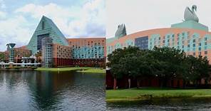 Walt Disney World Swan & Dolphin Hotels 2023 Tour in 4K | EPCOT Resort Area Orlando Florida