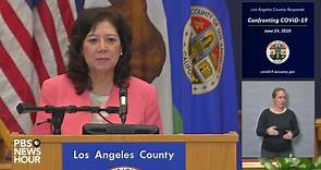 WATCH LIVE: LA County Health Department offers COVID-19 update