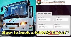 How to book a KSRTC Ticket through online?