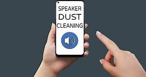 Sound To Remove Dust From Speaker