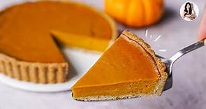 🥧 Pumpkin Pie ( Pay de Calabaza ) fácil y Saludable!! Todos en casa lo amaran 😋 | Auxy