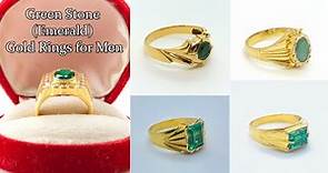 Top 30 Emerald Rings for Men with Weight | Green Stone Ring Designs 2021