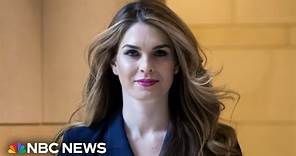 Hope Hicks cries on witness stand during Trump trial testimony