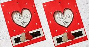 Valentine's day card making / Easy greeting card for Valentine's day/ Valentines day card ideas