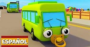 5 autobuses verdes | Garaje de Gecko | Carros para niños | Vídeos educativos