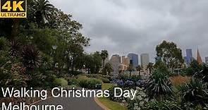 Walking Christmas Day | Alexandra Gardens & Arts Centre | Melbourne Australia | 4K UHD
