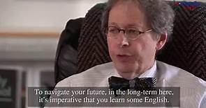 Henry Reese talks about the importance of learning English