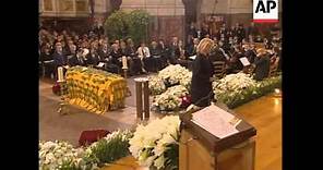 Funeral of designer Yves Saint Laurent