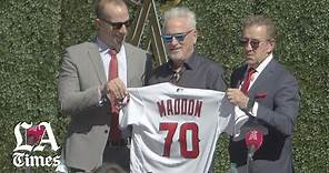 Angels introduce Joe Maddon as their new manager
