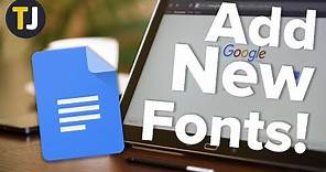 How to Install Custom Fonts in Google Docs!