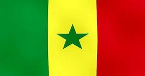Banderas Ondeando e Himno de Senegal - Flags and Anthem of Senegal