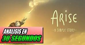 Análisis ARISE A SIMPLE STORY en 30 SEGUNDOS! Opinión y review en español