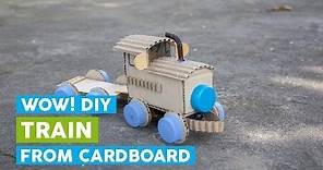 DIY Train from Cardboard - How to make a Train with Cardboard Boxes