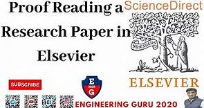 Proof Reading a Research Paper in Elsevier in just 6 minutes | ScienceDirect