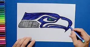 How to draw the Seattle Seahawks Logo [NFL Team]