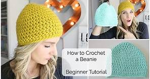 How to Crochet a Beanie - Beginner Tutorial