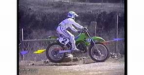 Jeff Ward and Ricky Johnson MX Battle at Gatorback. 1988