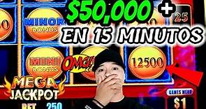 ASÍ GANE $50,000 + EN EL CASINO EN 15 MINUTOS 🤑 *epico* | Slots Español EP.92 #impulsiveslots